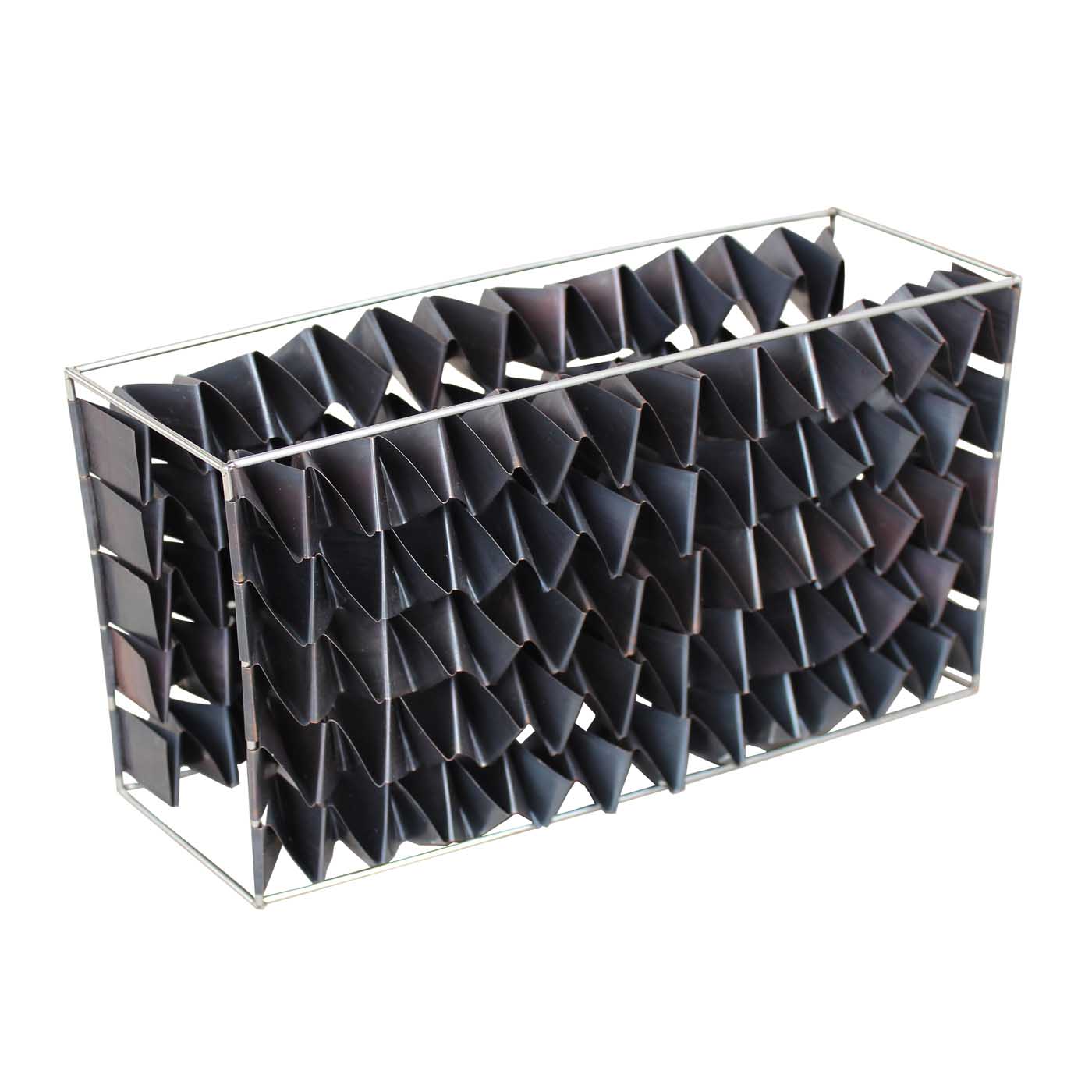 Cluster Sculptural Form in Oxidized Copper & Steel